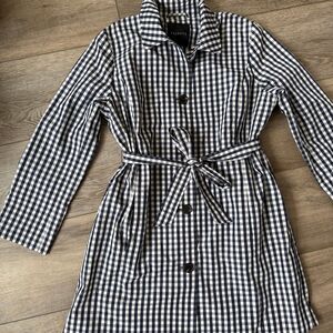 Talbots Gingham Trench Coat